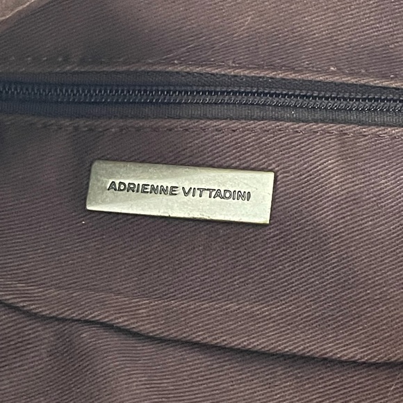 Adrienne Vittadini shoulder purse brown soft leather - Picture 3 of 11